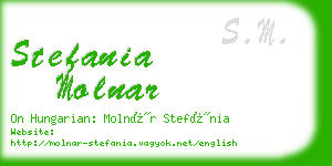 stefania molnar business card